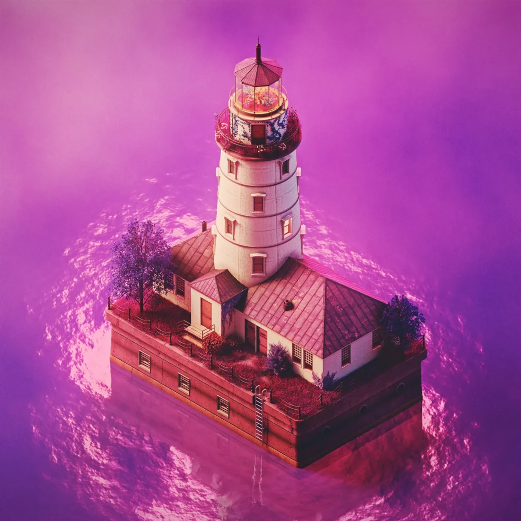 Lighthouse by Sariselka | Best Isometric Artists Across the Globe