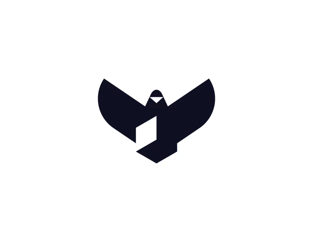 Bird negative space logo designed by Sava Stoic | Best Negative Space Logo Designers for Hire Today