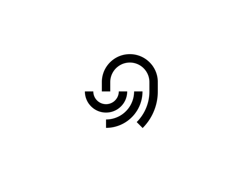 Octopus negative space logo designed by Sava Stoic | Best Negative Space Logo Designers for Hire Today