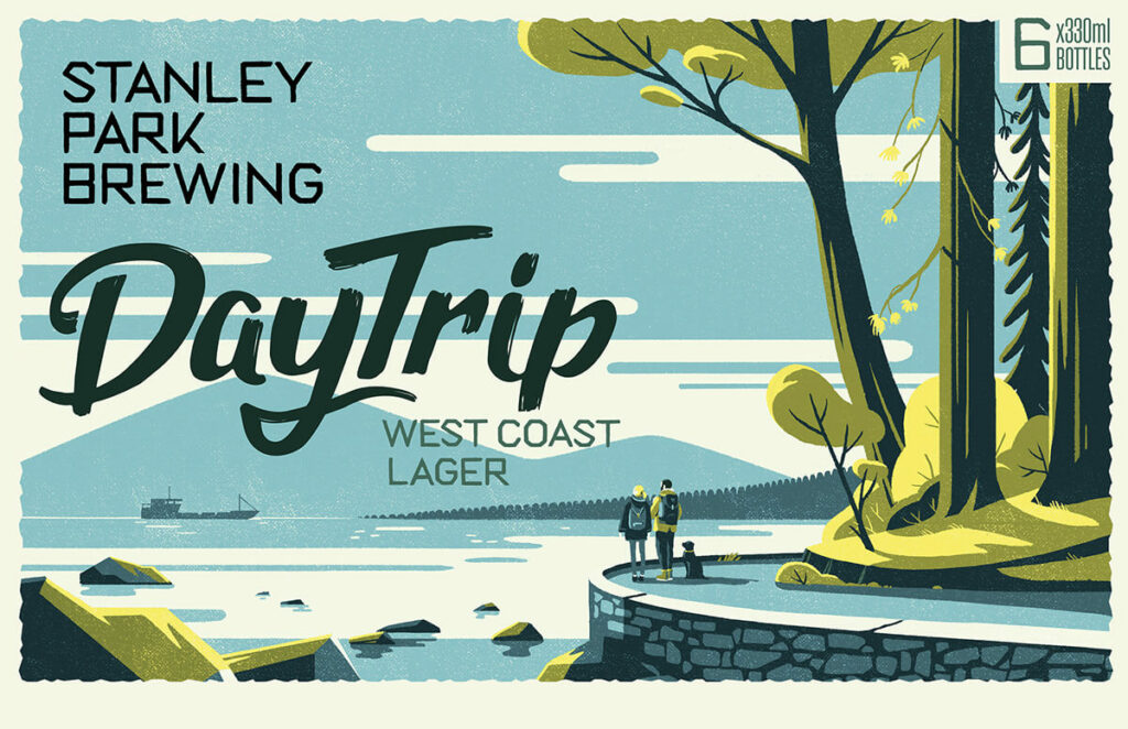 Stanley Park Brewing by Tom Haugomat | Inspiring Retro and Vintage Illustrators for Hire Today