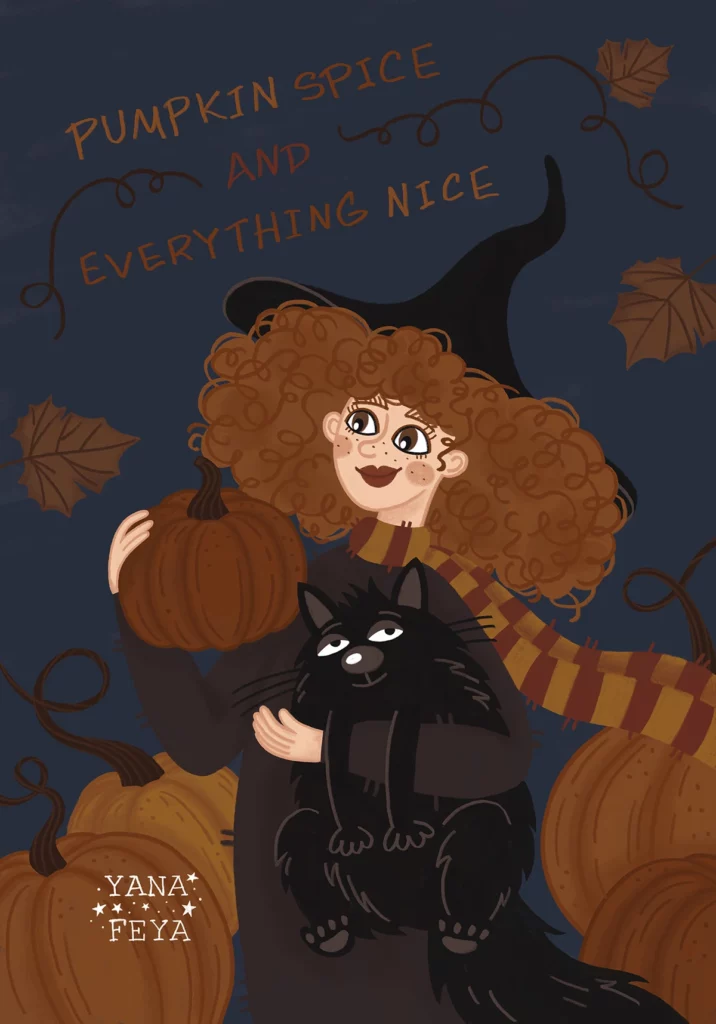 Cat Illustration by Yana Feya | Spooky season
