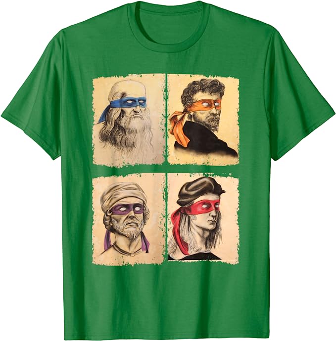 Humor Italian Artists T Shirt for Turtles Art Lovers | Best Birthday Gifts for Artists and Creatives