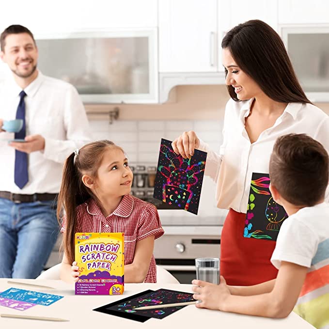 Scratch Paper Art for Kids | Best Birthday Gifts for Artists and Creatives