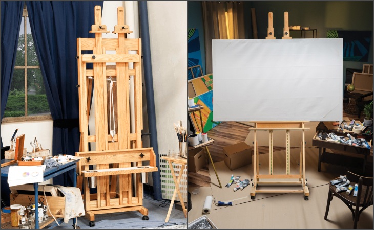 Classic Dulce Oak Studio Easel by BEST